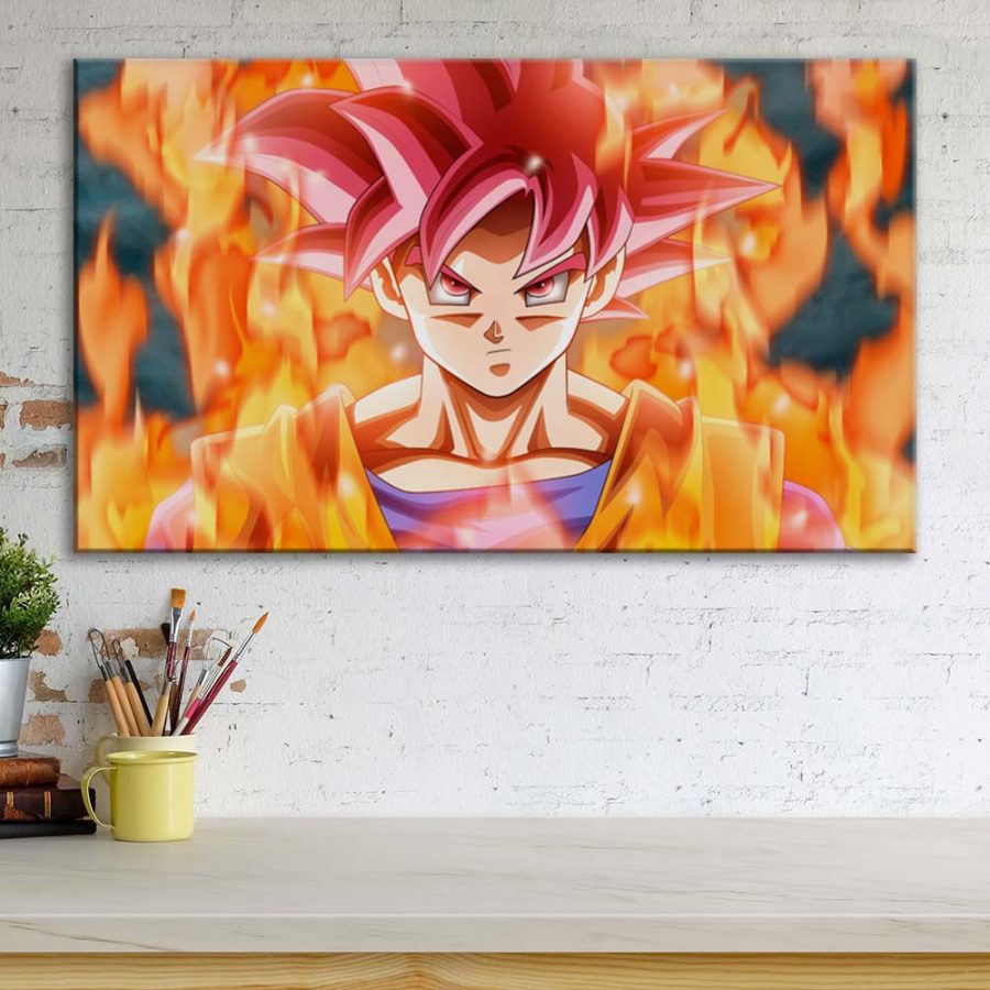 Dragon Ball Z Goku God Mode Leinwandbilder – Bild 3