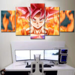 Dragon Ball Z Goku God Mode Leinwandbilder