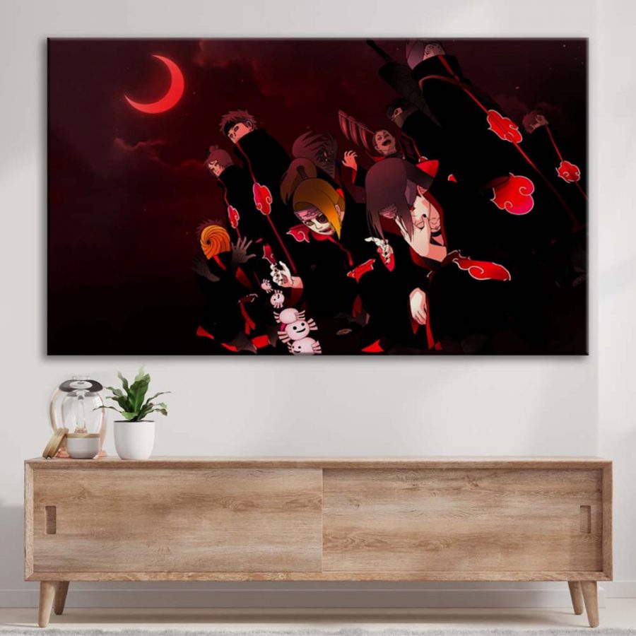 Akatsuki Alle Charaktere 4 Leinwandbilder – Bild 3