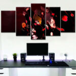 Akatsuki Alle Charaktere 4 Leinwandbilder