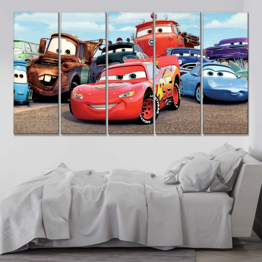 Disney Cars Alle Charaktere 7 Leinwandbilder – Bild 2