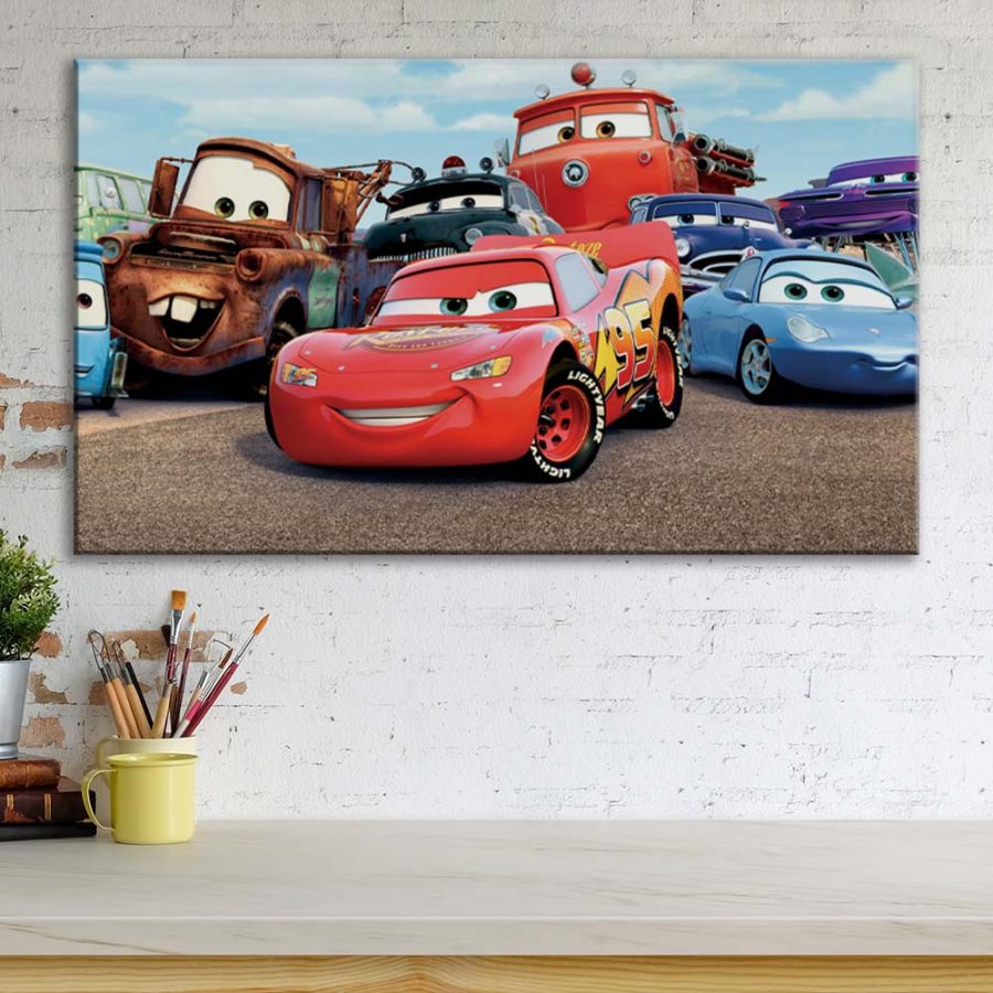 Disney Cars Alle Charaktere 7 Leinwandbilder – Bild 3