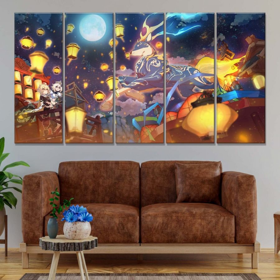 Genshin Impact 3 Leinwandbilder – Bild 2