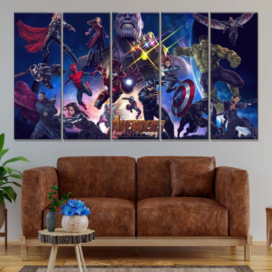 Avengers Marvel 6 Leinwandbilder – Bild 2