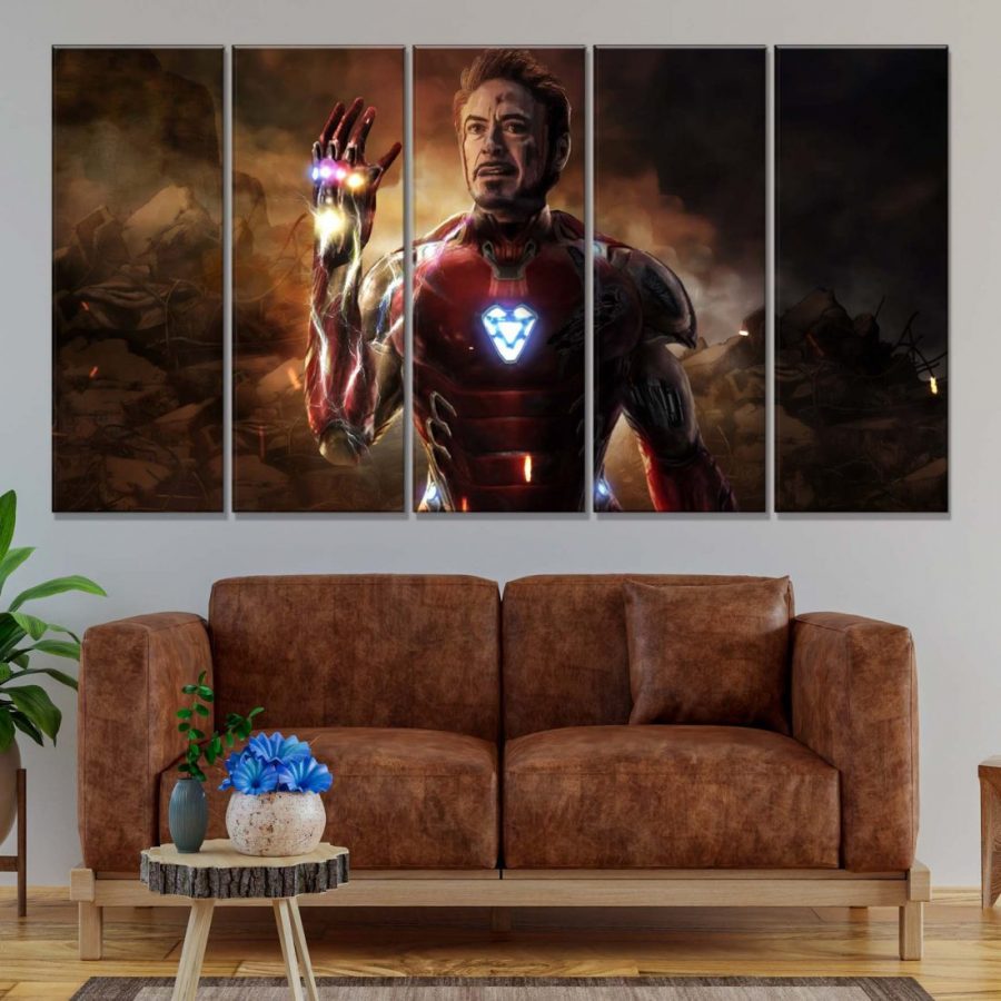 Iron Man Avengers Marvel 5 Leinwandbilder – Bild 2