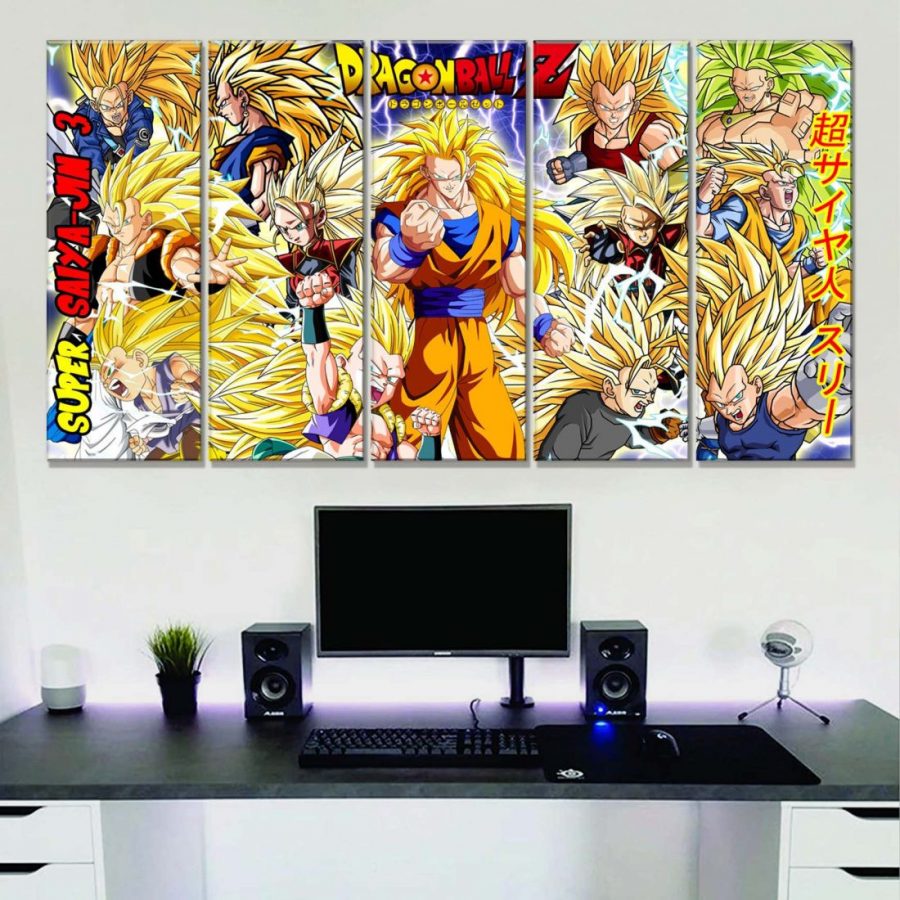 Super Saiyan 3 Dragon Ball Leinwandbilder – Bild 2