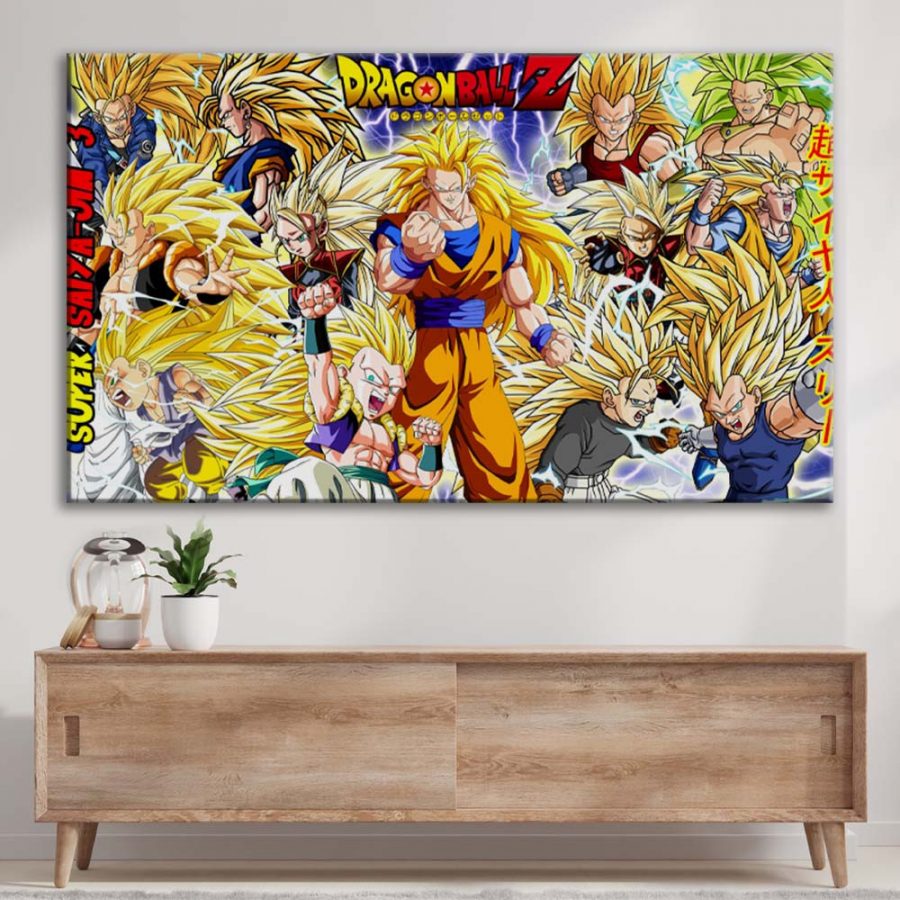 Super Saiyan 3 Dragon Ball Leinwandbilder – Bild 3