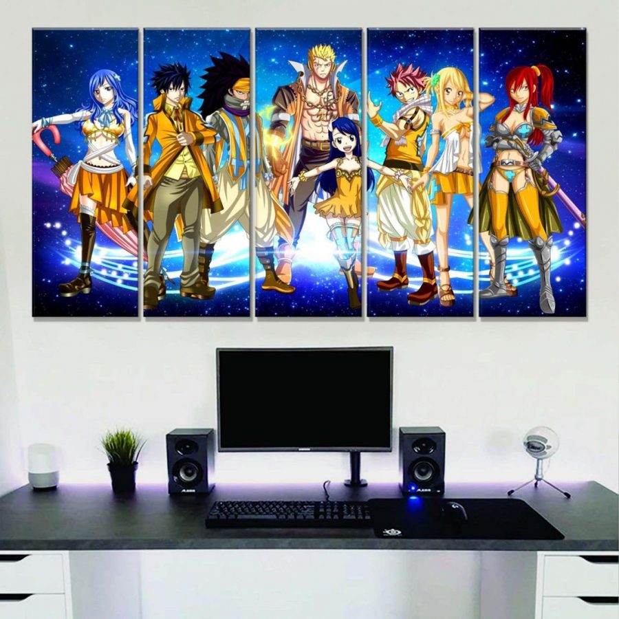 Fairy Tail Alle Charaktere 3 Leinwandbilder – Bild 2