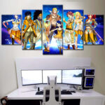 Fairy Tail Alle Charaktere 3 Leinwandbilder