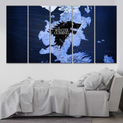 Alternative view of Game of Thrones Winter is coming 10 Leinwandbilder