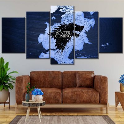 Game of Thrones Winter is coming 10 Leinwandbilder