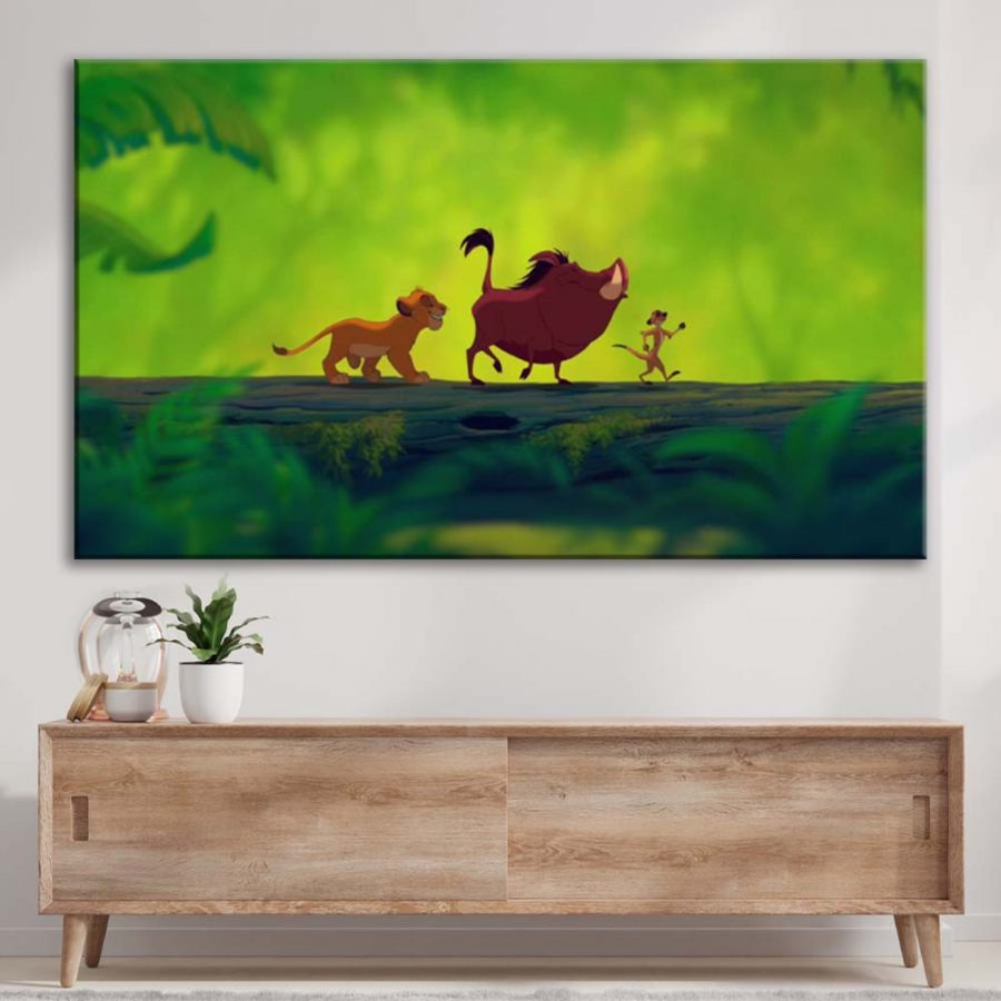 Simba König der Löwen 5 Leinwandbilder – Bild 3