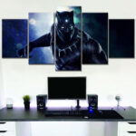 Black Panther 4 Leinwandbilder