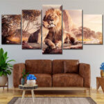 Simba Vater und Sohn König der Löwen 14 Leinwandbilder