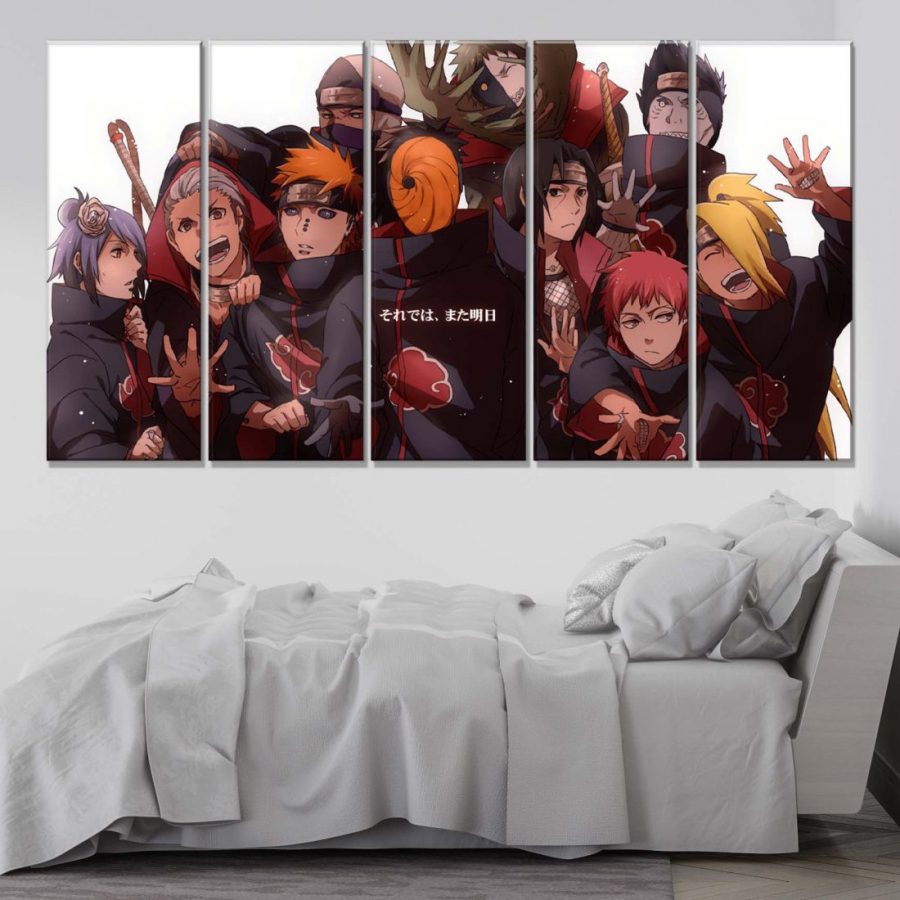 Akatsuki Alle Charaktere 6 Leinwandbilder – Bild 2