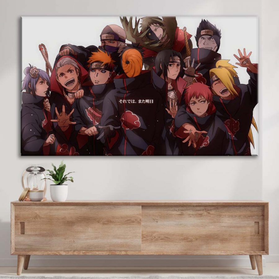 Akatsuki Alle Charaktere 6 Leinwandbilder – Bild 3