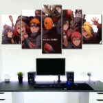 Akatsuki Alle Charaktere 6 Leinwandbilder