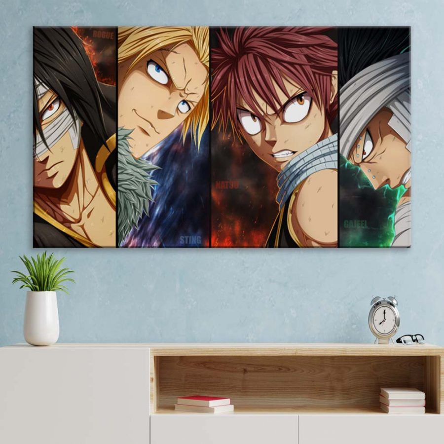 Fairy Tail Alle Charaktere 17 Leinwandbilder – Bild 3