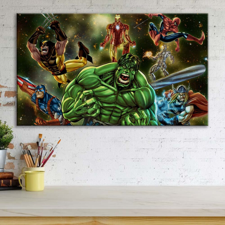 Avengers Marvel 11 Leinwandbilder – Bild 3