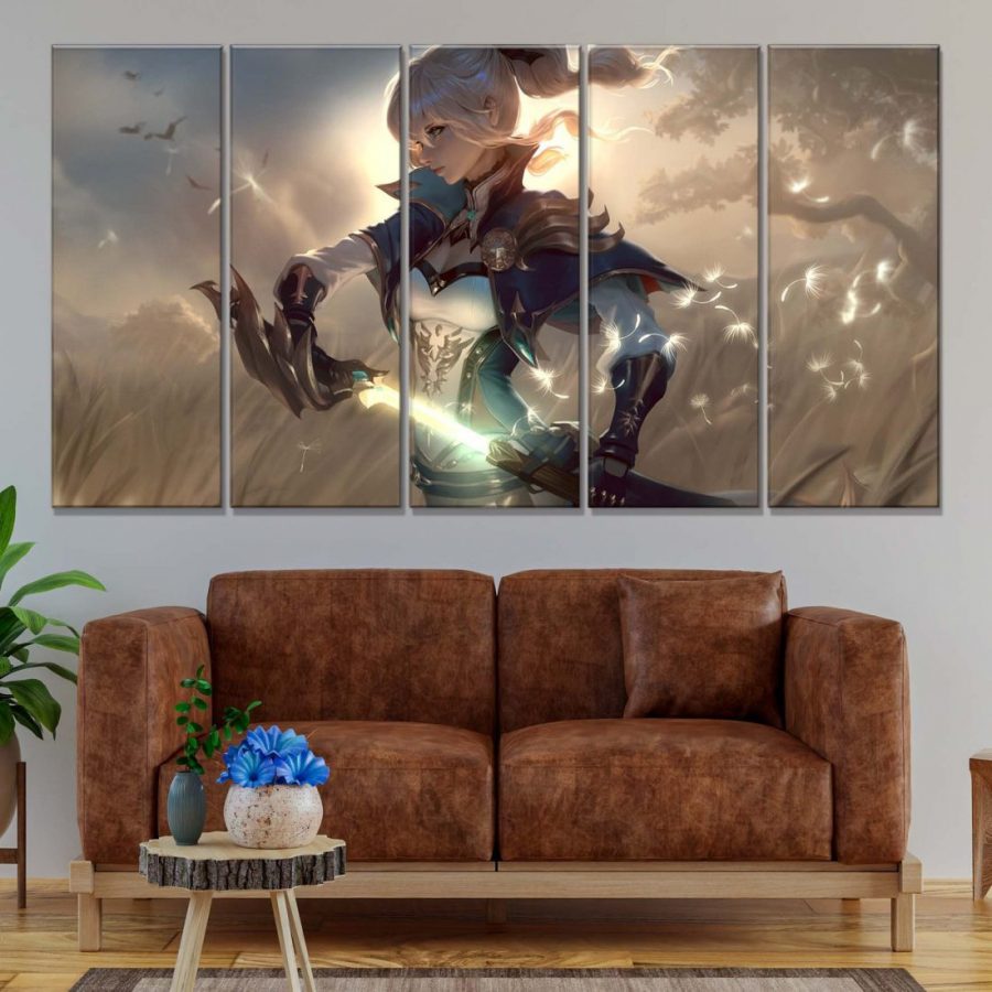 Kriegerin Genshin Impact Leinwandbilder – Bild 2