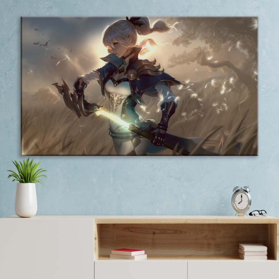 Kriegerin Genshin Impact Leinwandbilder – Bild 3