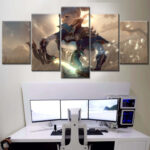 Kriegerin Genshin Impact Leinwandbilder