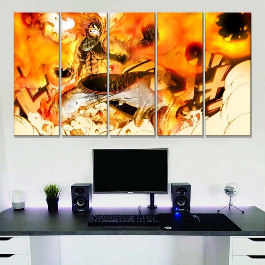 Natsu Dragneel Fairy Tail 8 Leinwandbilder – Bild 2