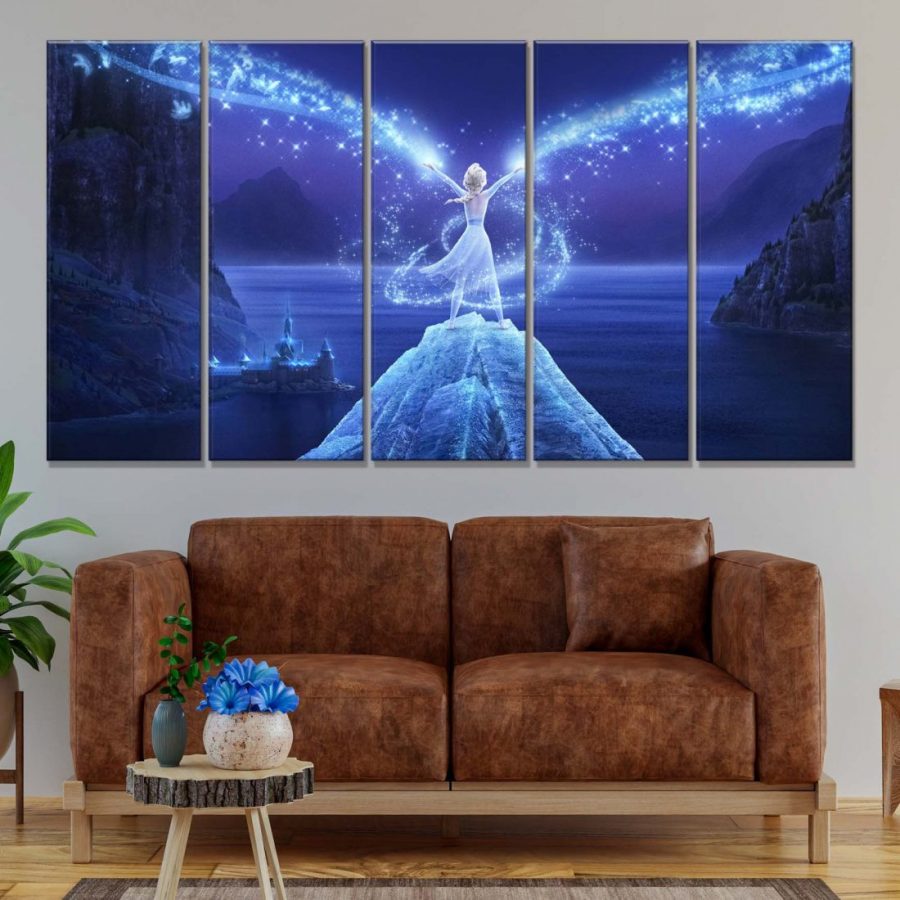 Elsa Frozen Disney 3 Leinwandbilder – Bild 2