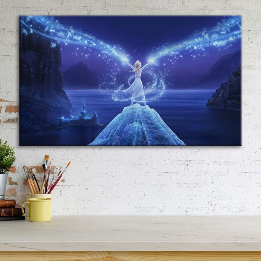 Elsa Frozen Disney 3 Leinwandbilder – Bild 3