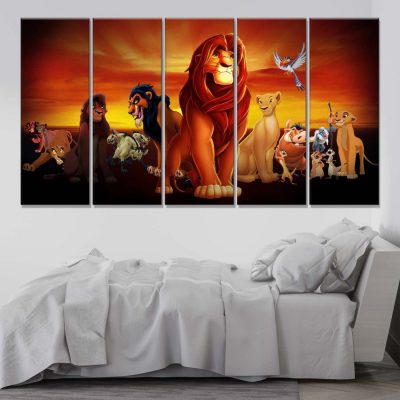 Alternative view of Simba König der Löwen 25 Leinwandbilder