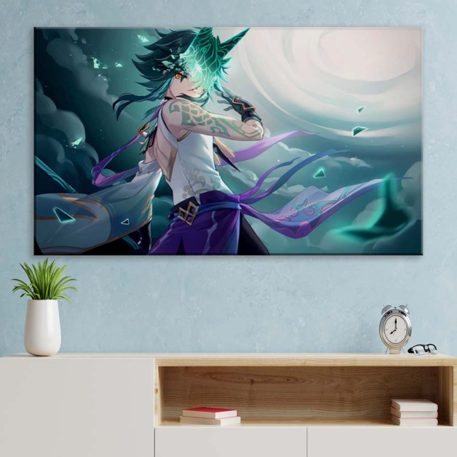 Xiao Genshin Impact 6 Leinwandbilder – Bild 3
