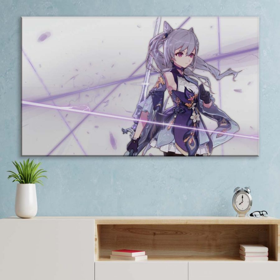 Keqing Genshin Impact 6 Leinwandbilder – Bild 3