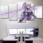 Keqing Genshin Impact 6 Leinwandbilder