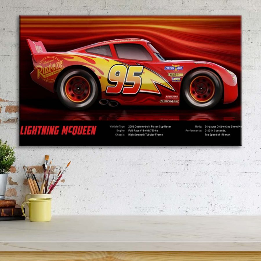 Lightning McQueen Disney Cars 15 Leinwandbilder – Bild 3