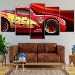 Lightning McQueen Disney Cars 5 Leinwandbilder
