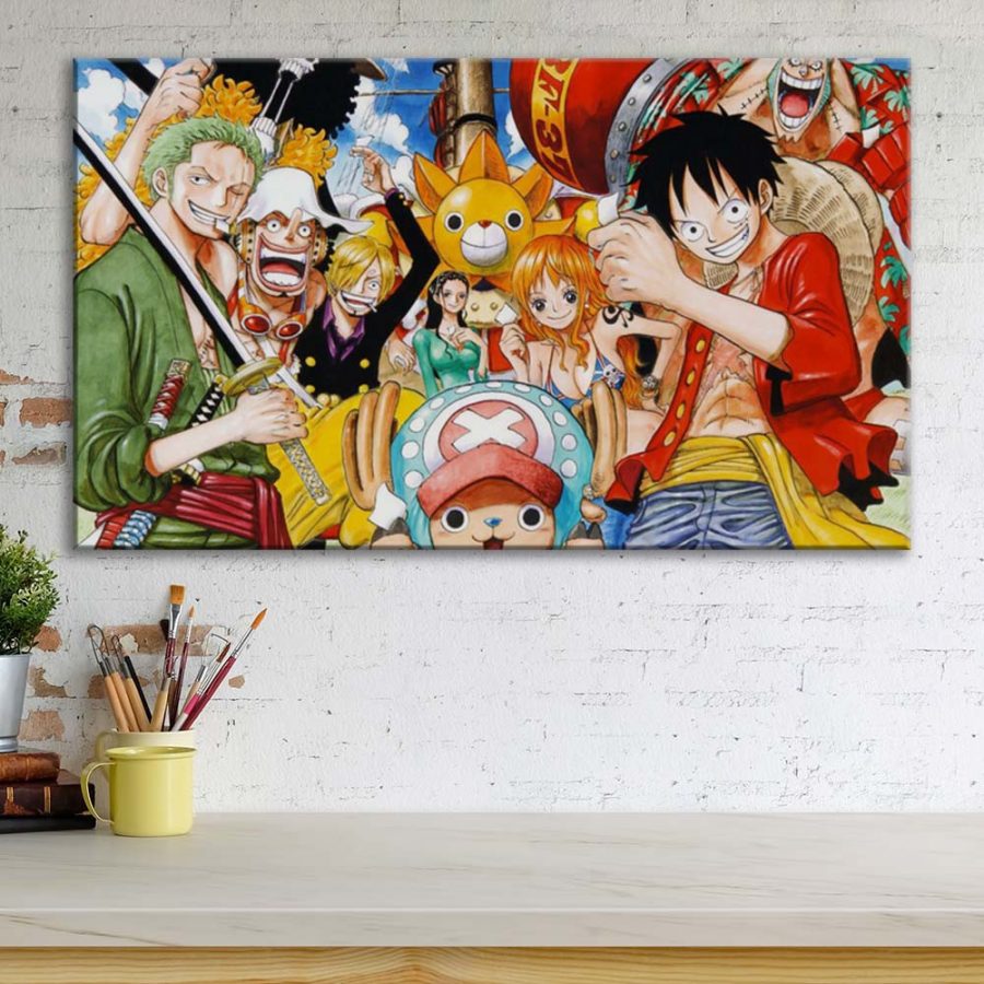 One Piece Alle Charaktere 3 Leinwandbilder – Bild 3