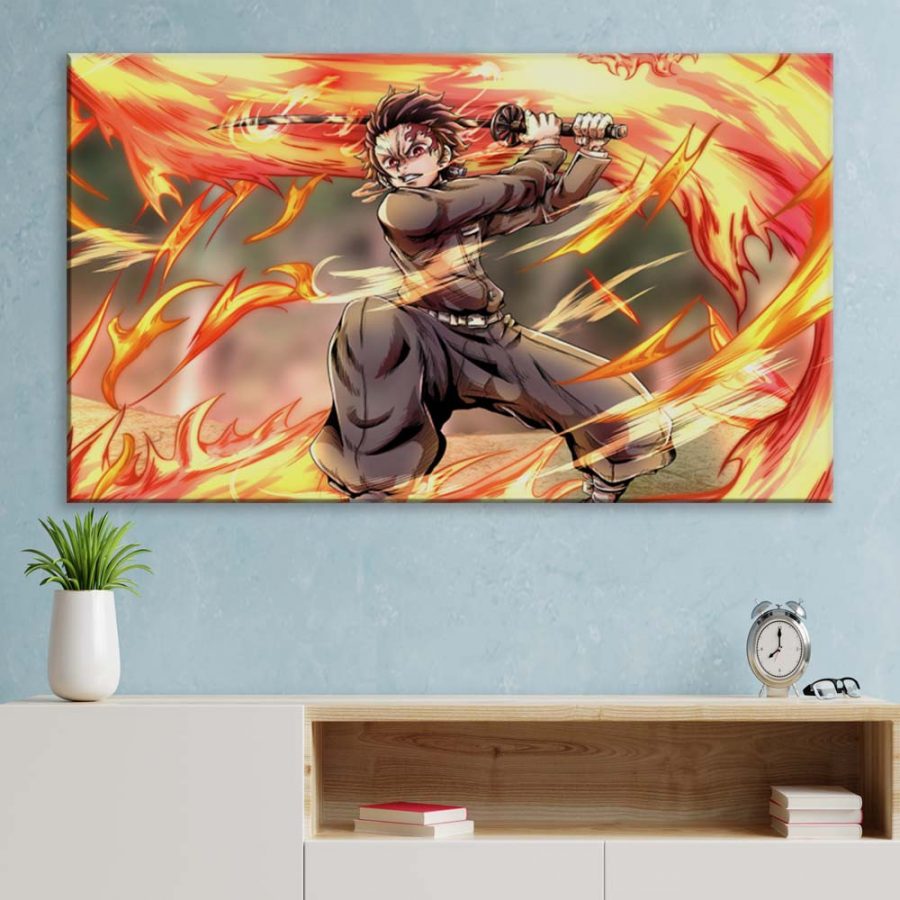 Tanjiro Demon Slayer Kimetsu No Yaiba 1 Leinwandbilder – Bild 3