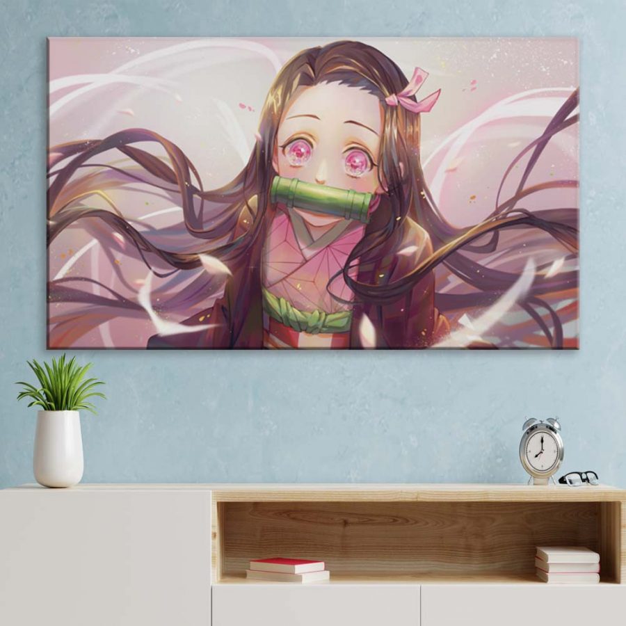 Nezuko Demon Slayer Kimetsu No Yaiba 3 Leinwandbilder – Bild 3