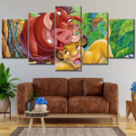 Simba König der Löwen 3 Leinwandbilder