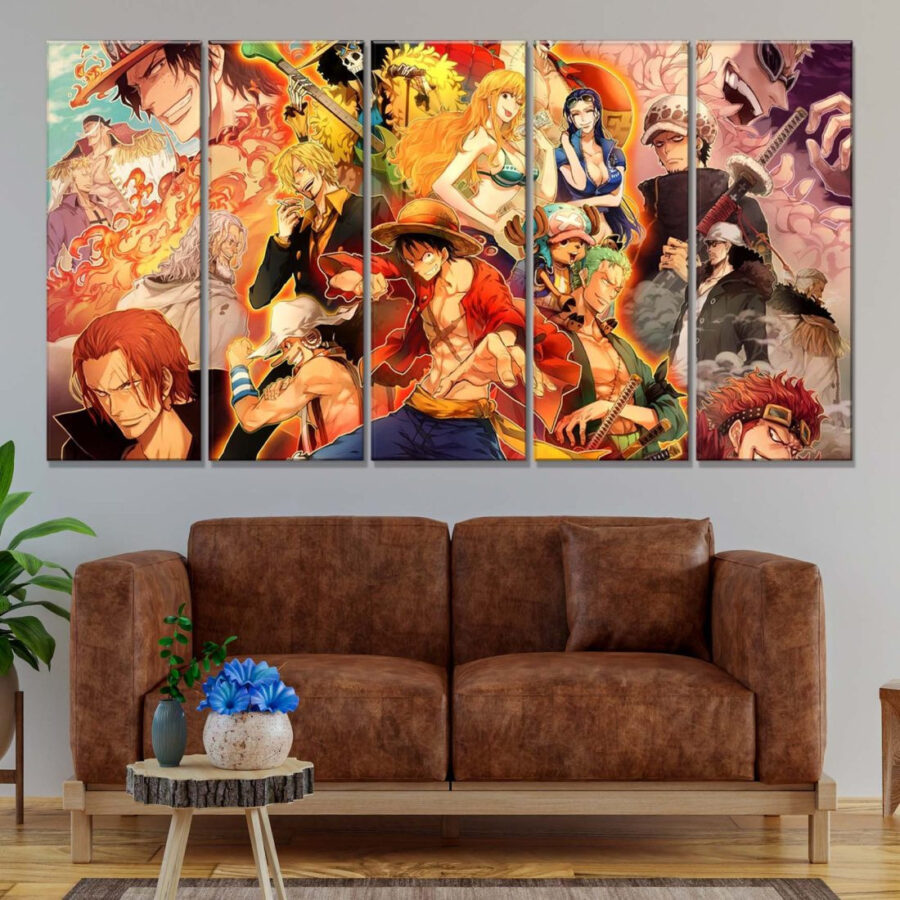 One Piece Alle Charaktere 26 Leinwandbilder – Bild 2