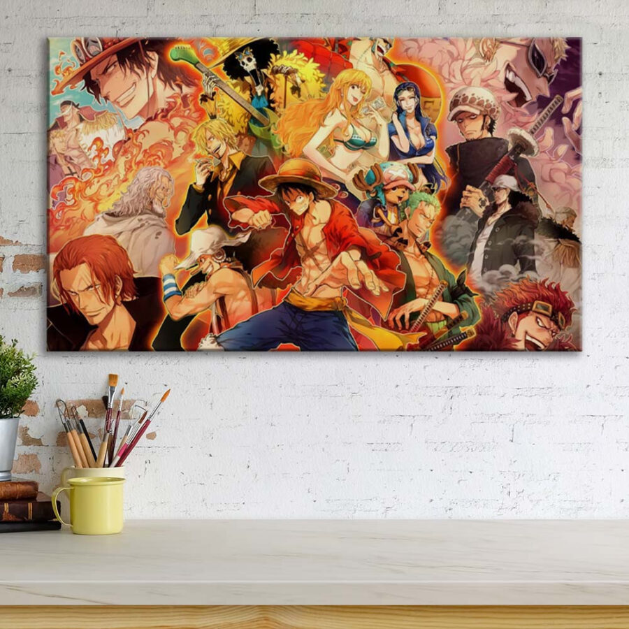 One Piece Alle Charaktere 26 Leinwandbilder – Bild 3