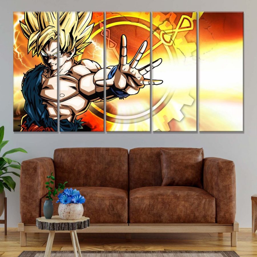 Dragon Ball Z Goku 4 Leinwandbilder – Bild 2