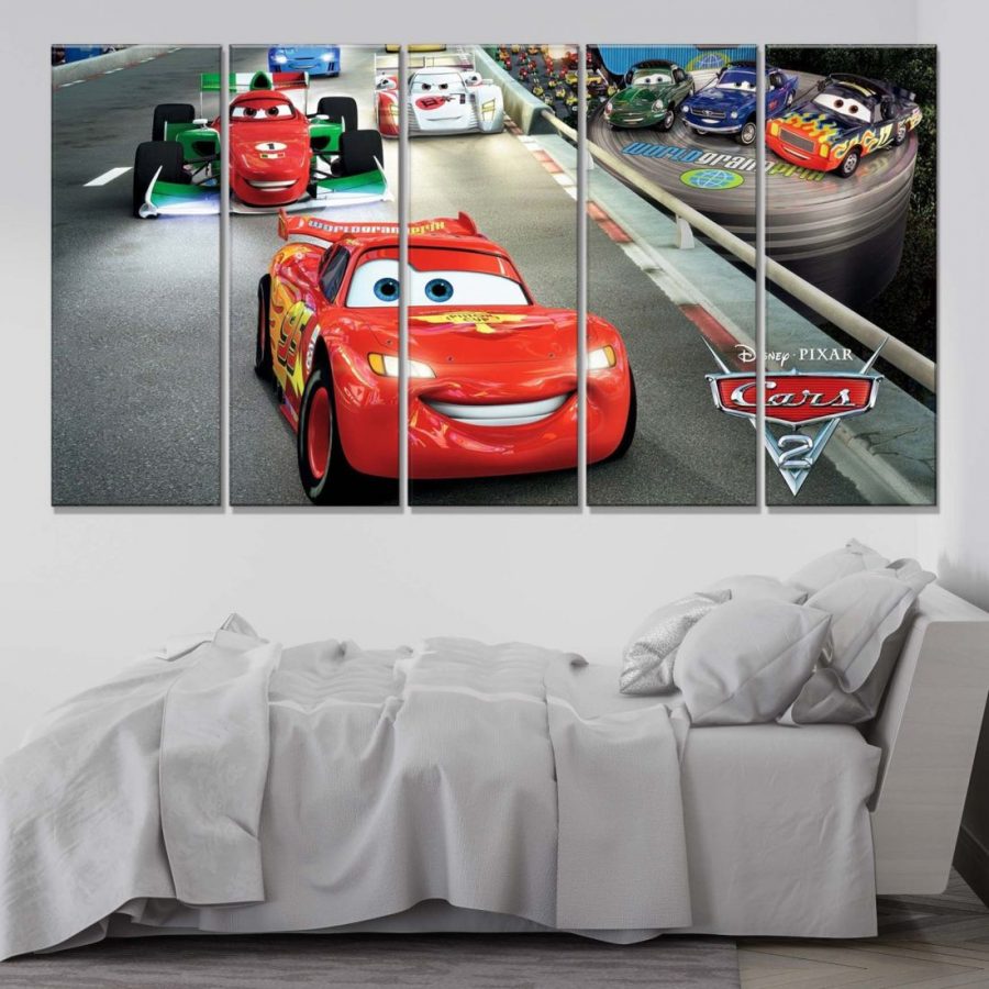 Lightning McQueen Disney Cars 6 Leinwandbilder – Bild 2