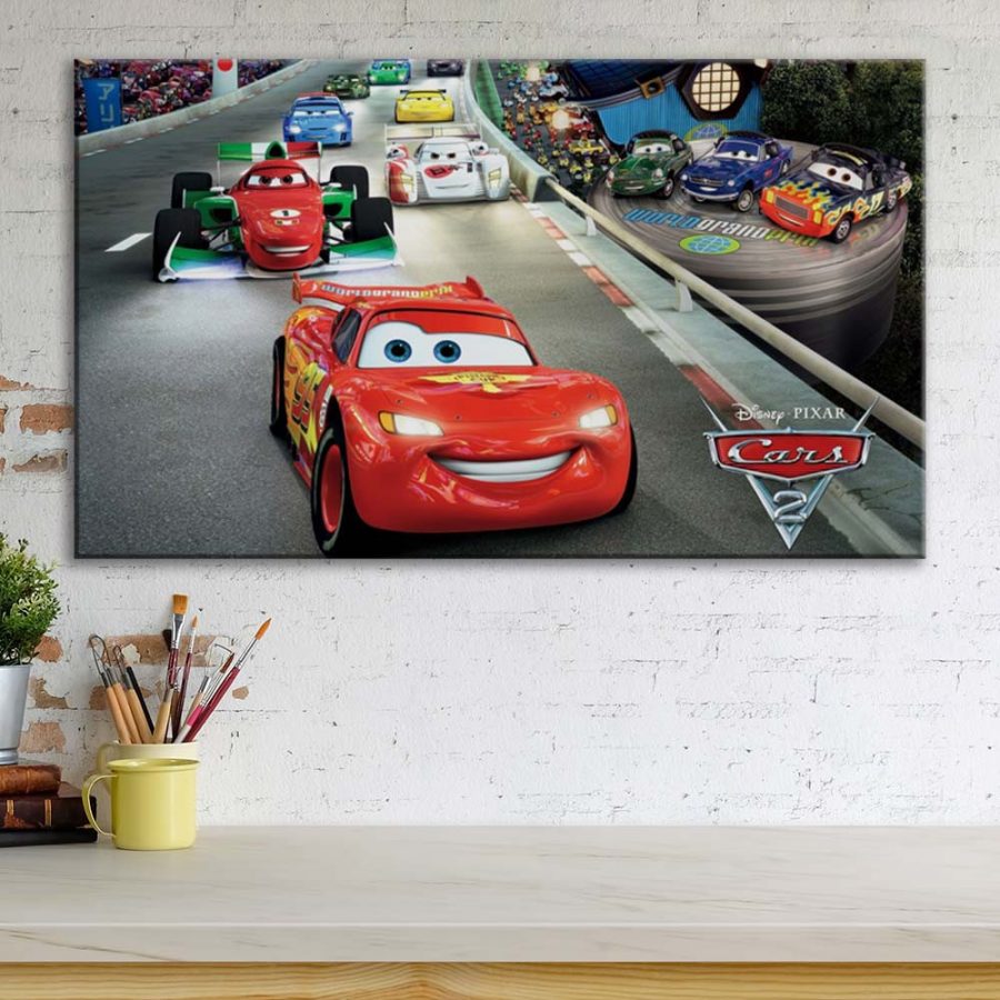 Lightning McQueen Disney Cars 6 Leinwandbilder – Bild 3