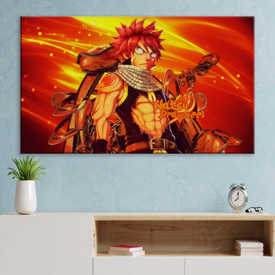 Natsu Dragneel Fairy Tail 16 Leinwandbilder – Bild 3
