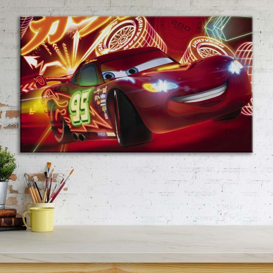 Lightning McQueen Disney Cars 20 Leinwandbilder – Bild 3