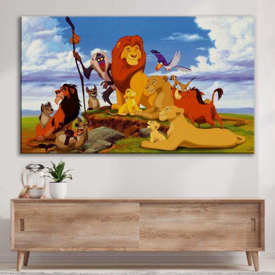 Simba König der Löwen 23 Leinwandbilder – Bild 3