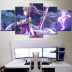 Keqing Genshin Impact 7 Leinwandbilder