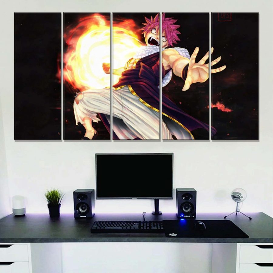 Natsu Dragneel Fairy Tail 24 Leinwandbilder – Bild 2