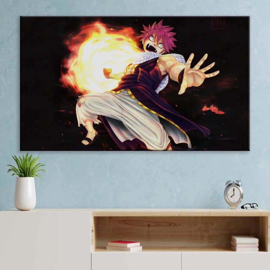 Natsu Dragneel Fairy Tail 24 Leinwandbilder – Bild 3